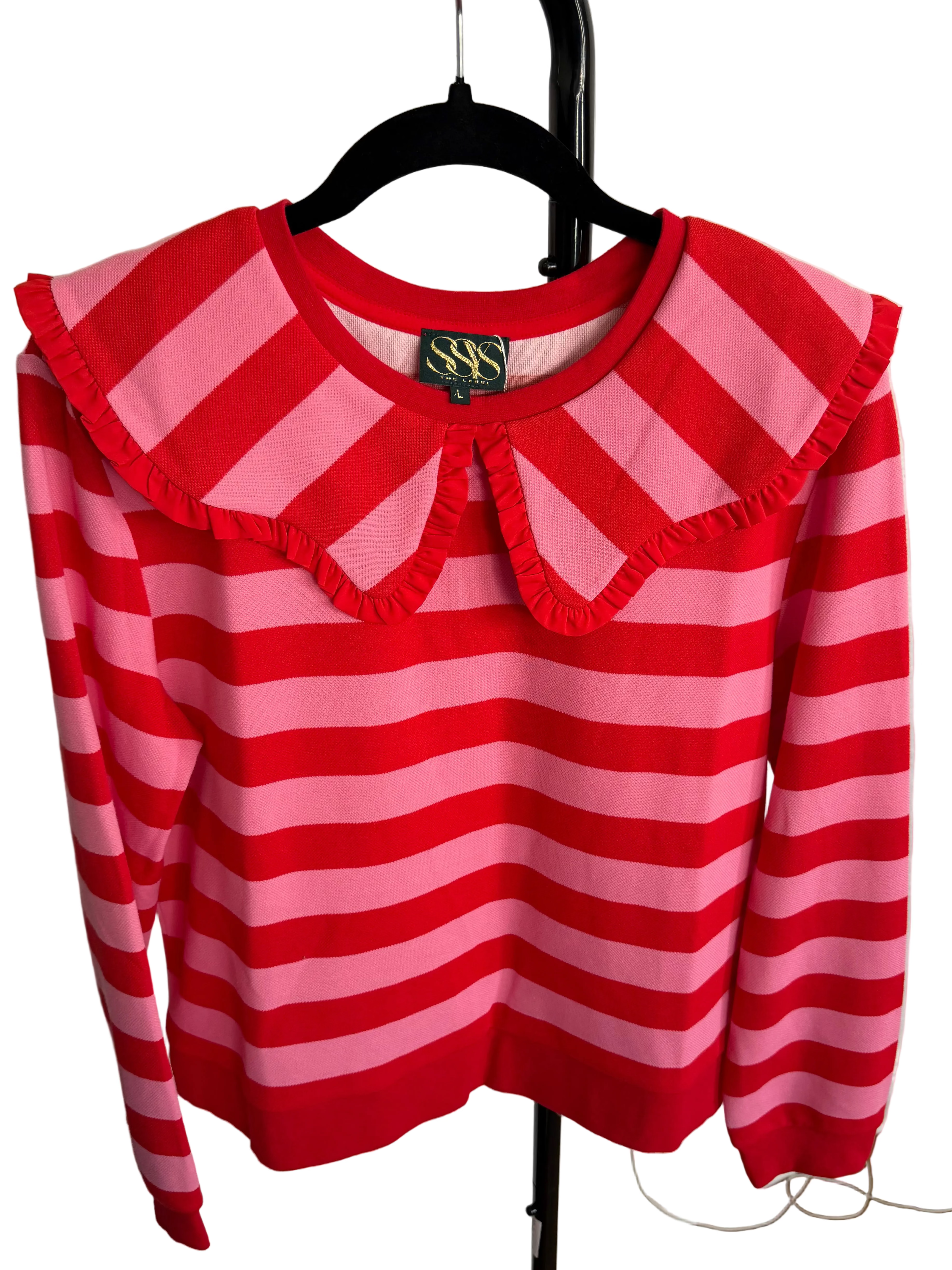 SSYS the label Pippa Striped Sweater - size large