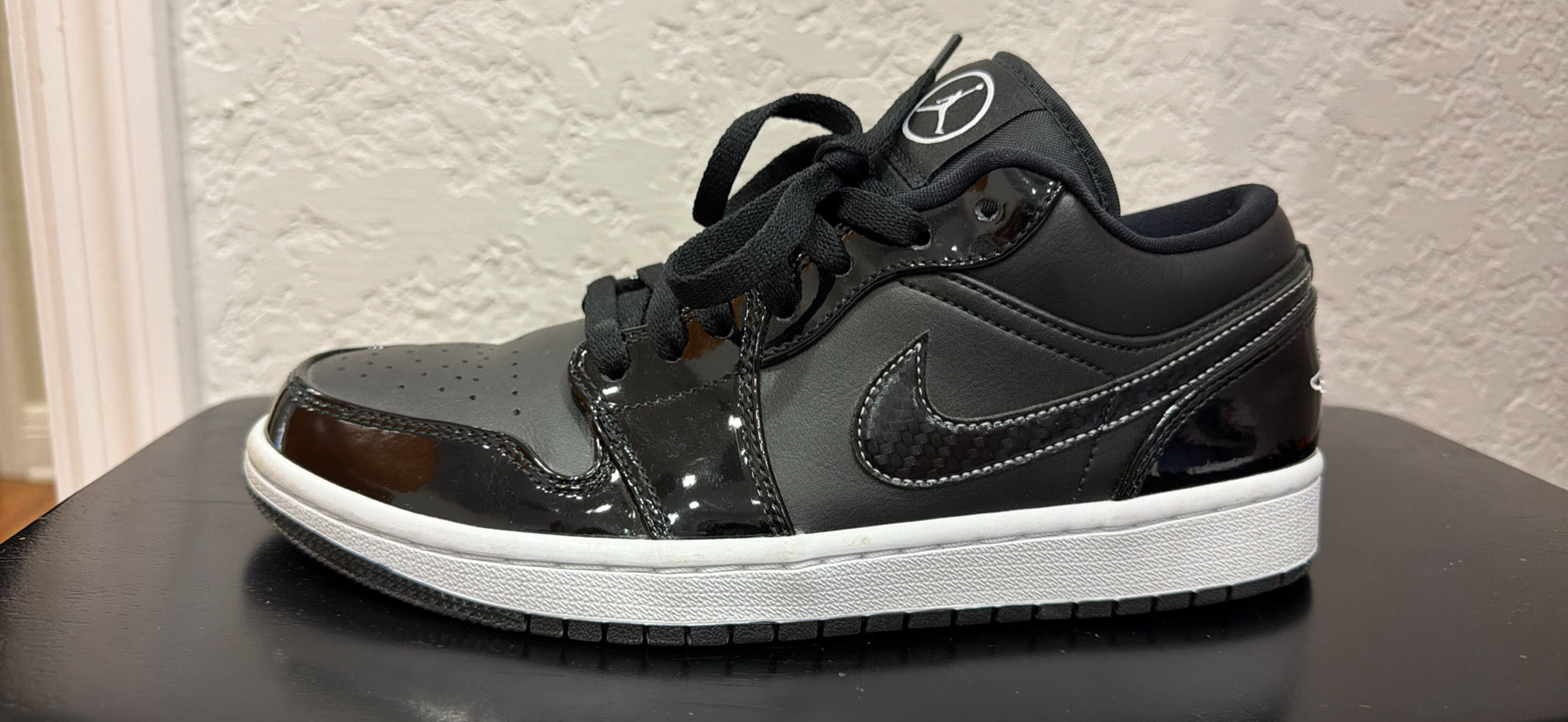 Nike Air Jordan 1 Low SE “All -Star 2021”- glossy black patent leather Size M 8.5 / W 10