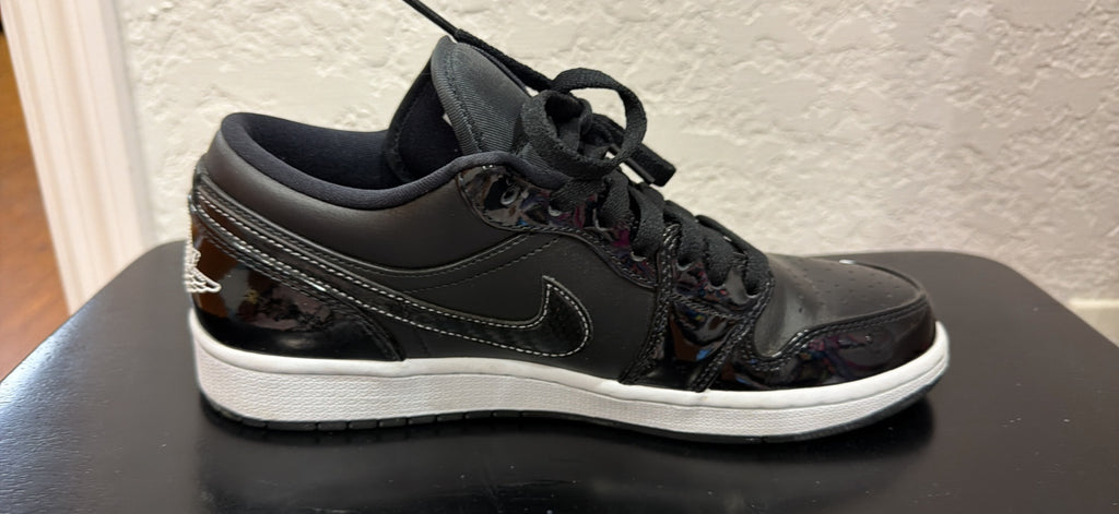 Nike Air Jordan 1 Low SE “All -Star 2021”- glossy black patent leather Size M 8.5 / W 10