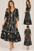 Entro Floral Midi dress - size small