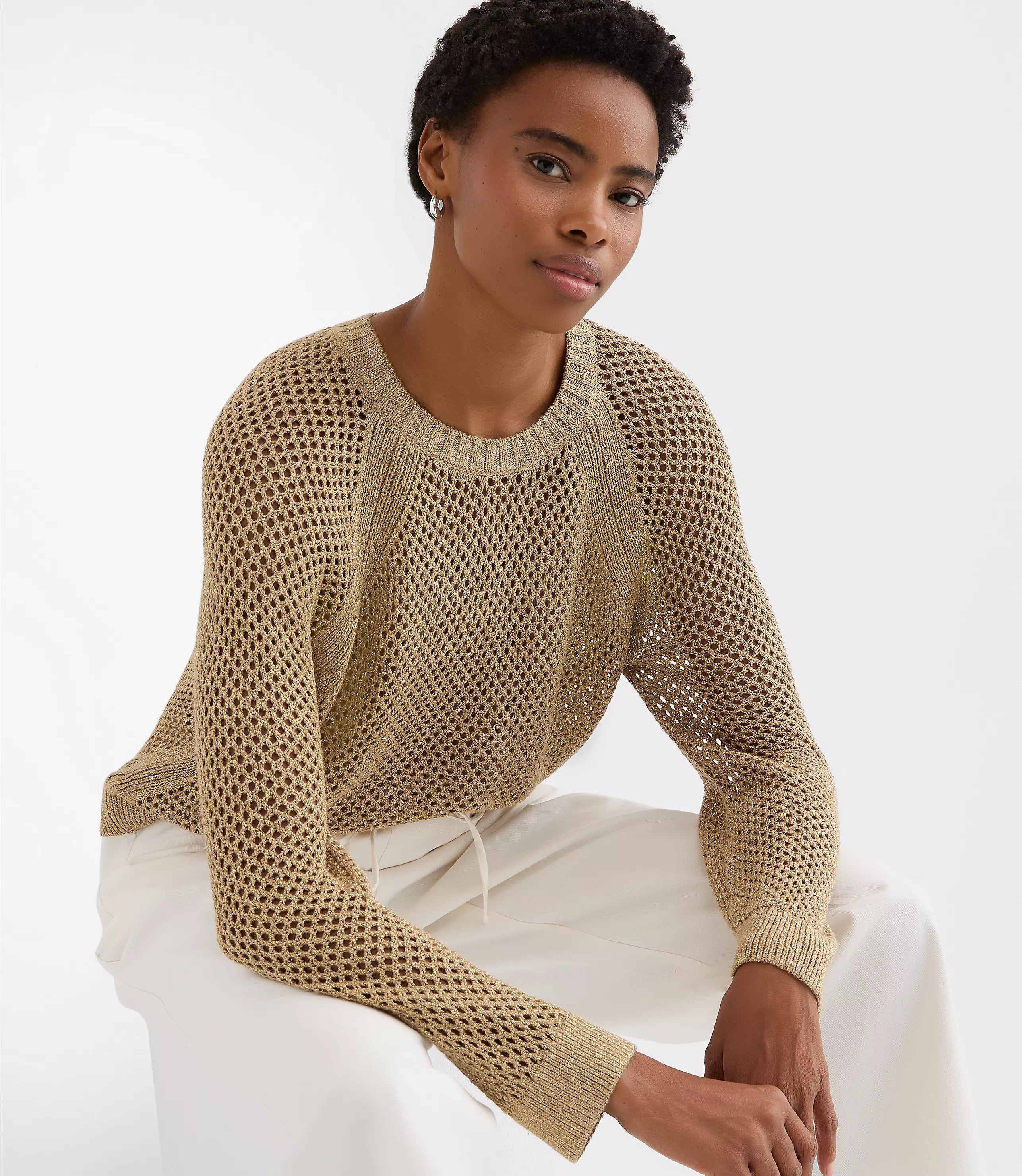 Loft Metallic Sweater