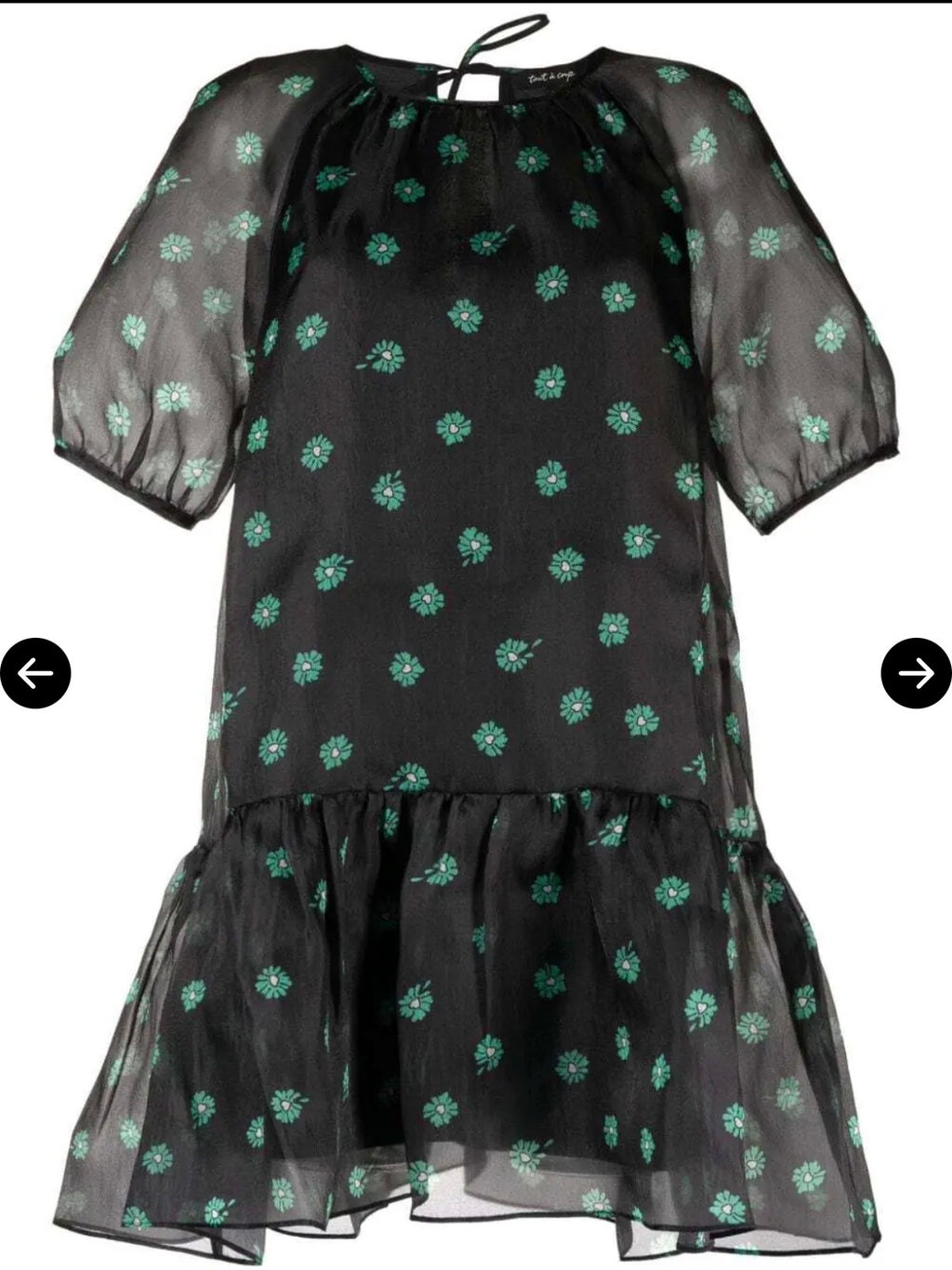 Tout a Coup Embroidered Floral Dress- XS