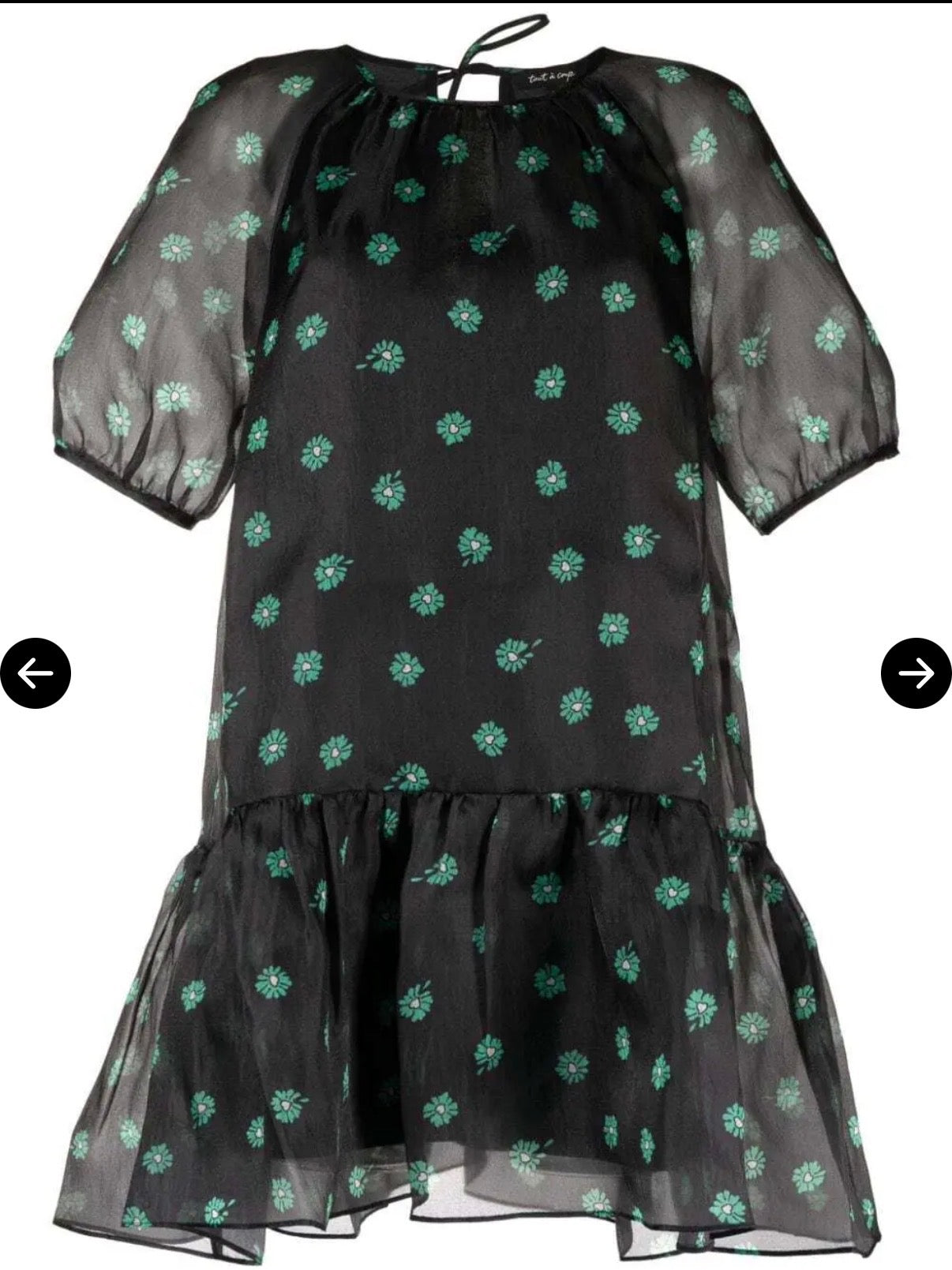 Tout a Coup Embroidered Floral Dress- XS