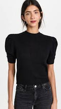 FRAME Black Ruched Sleeve Cashmere Sweater - Size XS (REED Charitable Foundation)