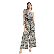 ULLA JOHNSON One-Shoulder Wide-Leg Jumpsuit NWT - Size 00 (REED Charitable Foundation)