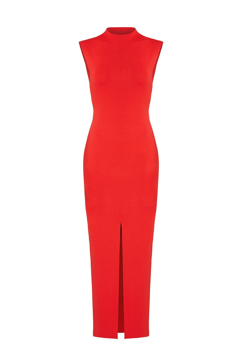 Solace London Red Front Slit Dress - size 0 (REED Charitable Foundation)