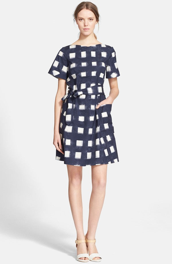Tory Burch Poplin Gingham Shirt Dress Size 2