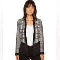 NIC+ZOE plaid fringe Size Small