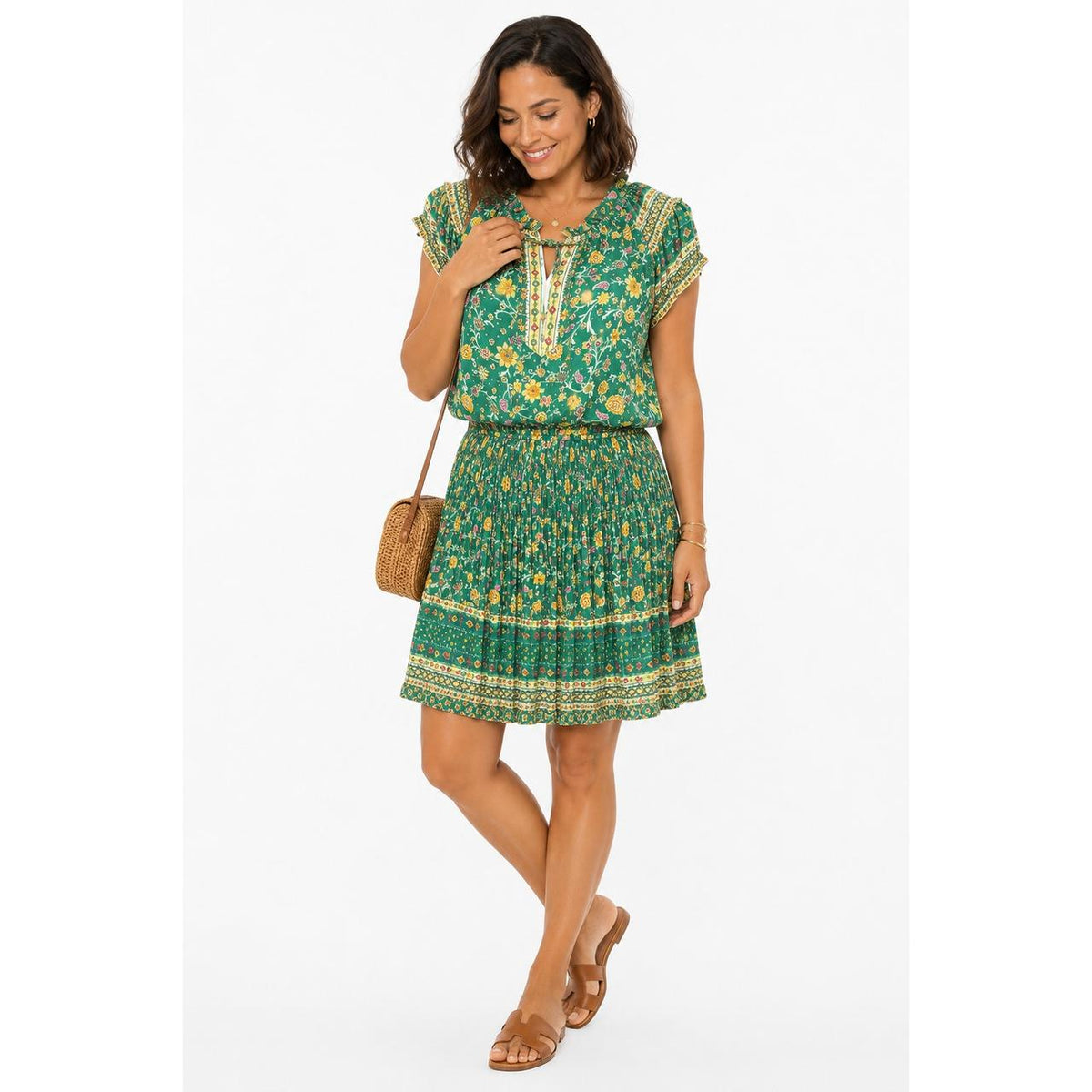 Current Air Brand Smocked Waist Mini Dress Size Small