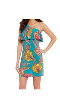 Trina Turk Size M One shouldered dress