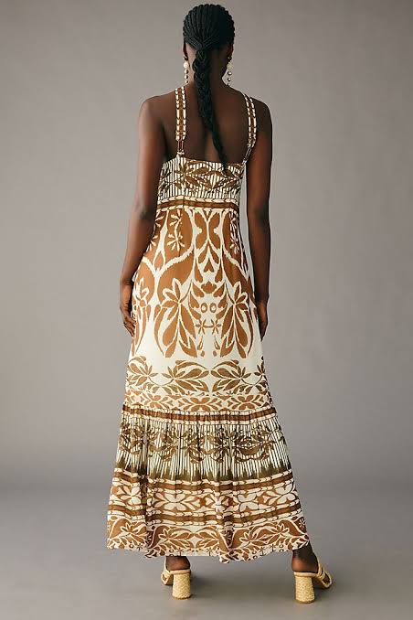 Vineet Bahl by Anthropologie printed halter dress Size M