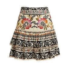 Farm Rio Romantic Garden Mini Skirt Size Medium