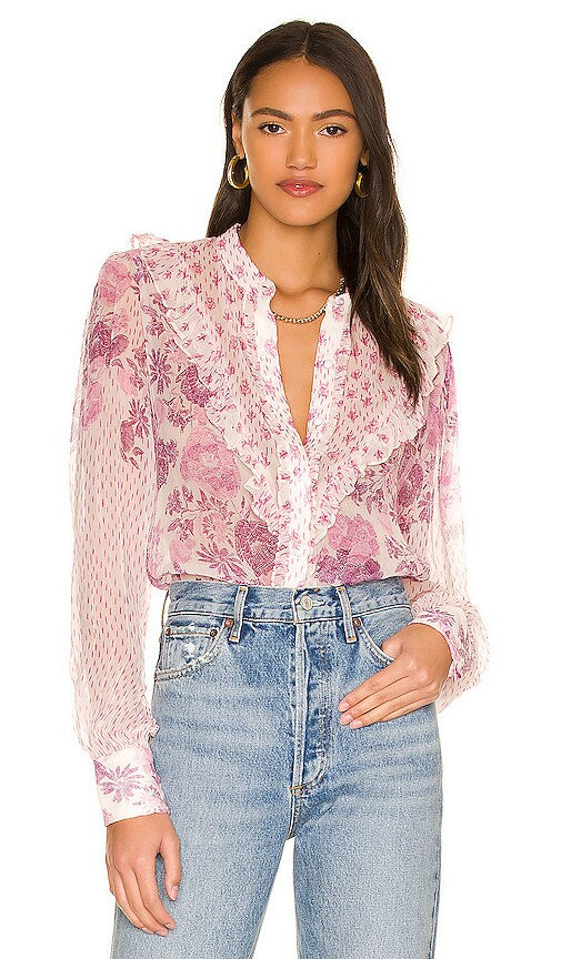 Hemanta & Nandita by Anthropologie Ruffle blouse - Size Medium
