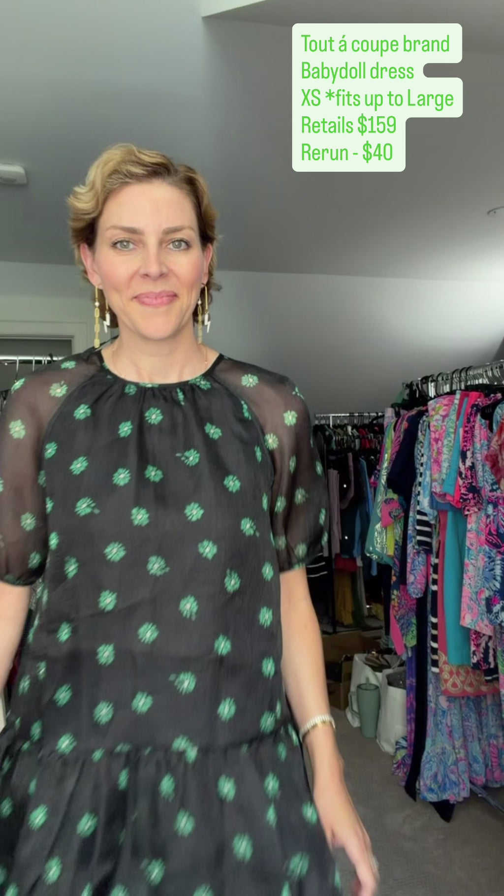 Tout a Coup Embroidered Floral Dress- XS