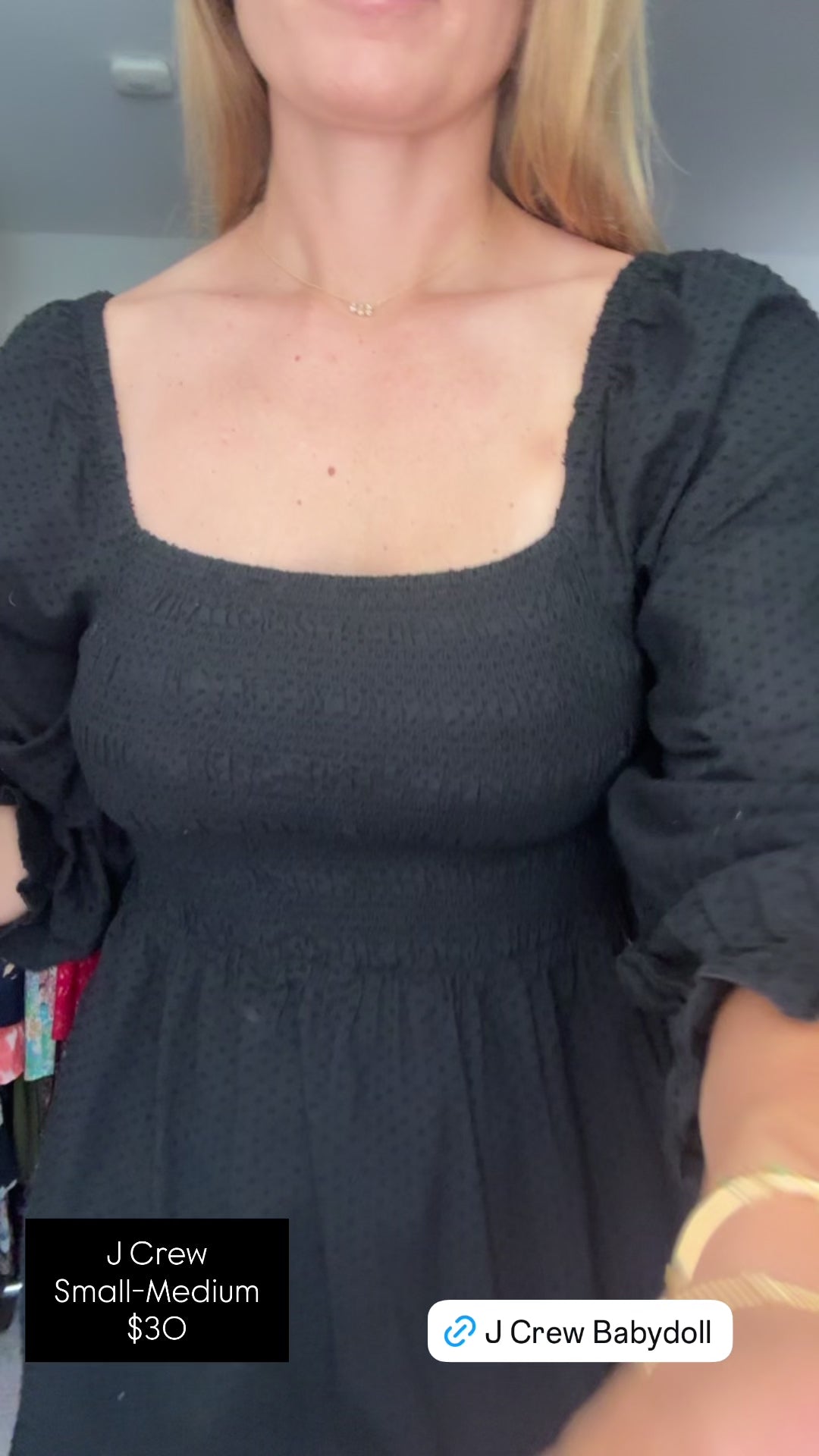 J Crew Baby Doll Dress- size small
